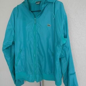 VTG IZOD Lacoste Rain Jacket Wind breaker Mens XL